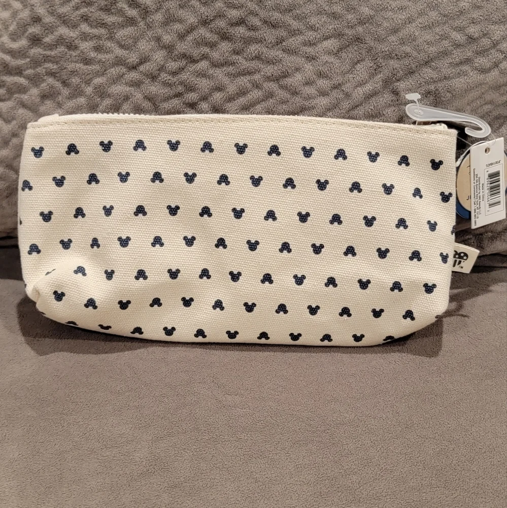 Disney x Junk Food Mickey All Over Print Pencil Shape Style Cosmetic Bag - Beige - Picture 10 of 11